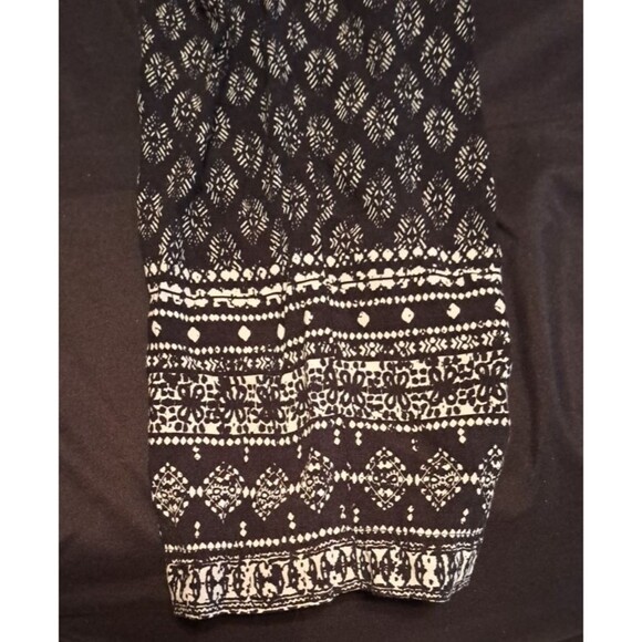 Anthropologie l Hei Hei Rhodes Gray Black Patterned Jumpsuit Keyhole Back XS - Picture 5 of 15